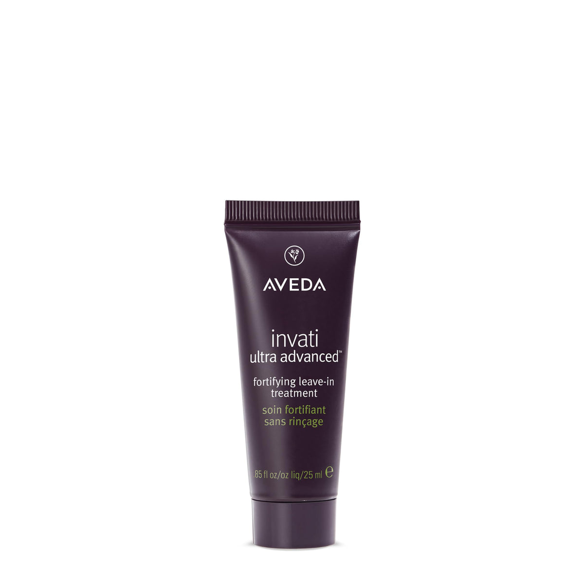 Aveda Invati Ultra Advanced, botella vertida, muestra aplicación suave para cabello fino.