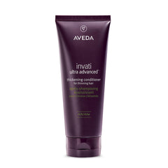 Aveda Invati Ultra Thickening Conditioner Rich bottle supports detangling and added root-to-tip thickness.