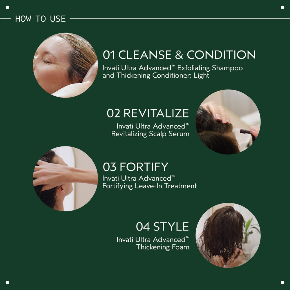 Envase frontal de Aveda Invati Ultra Avanzado para uso fácil