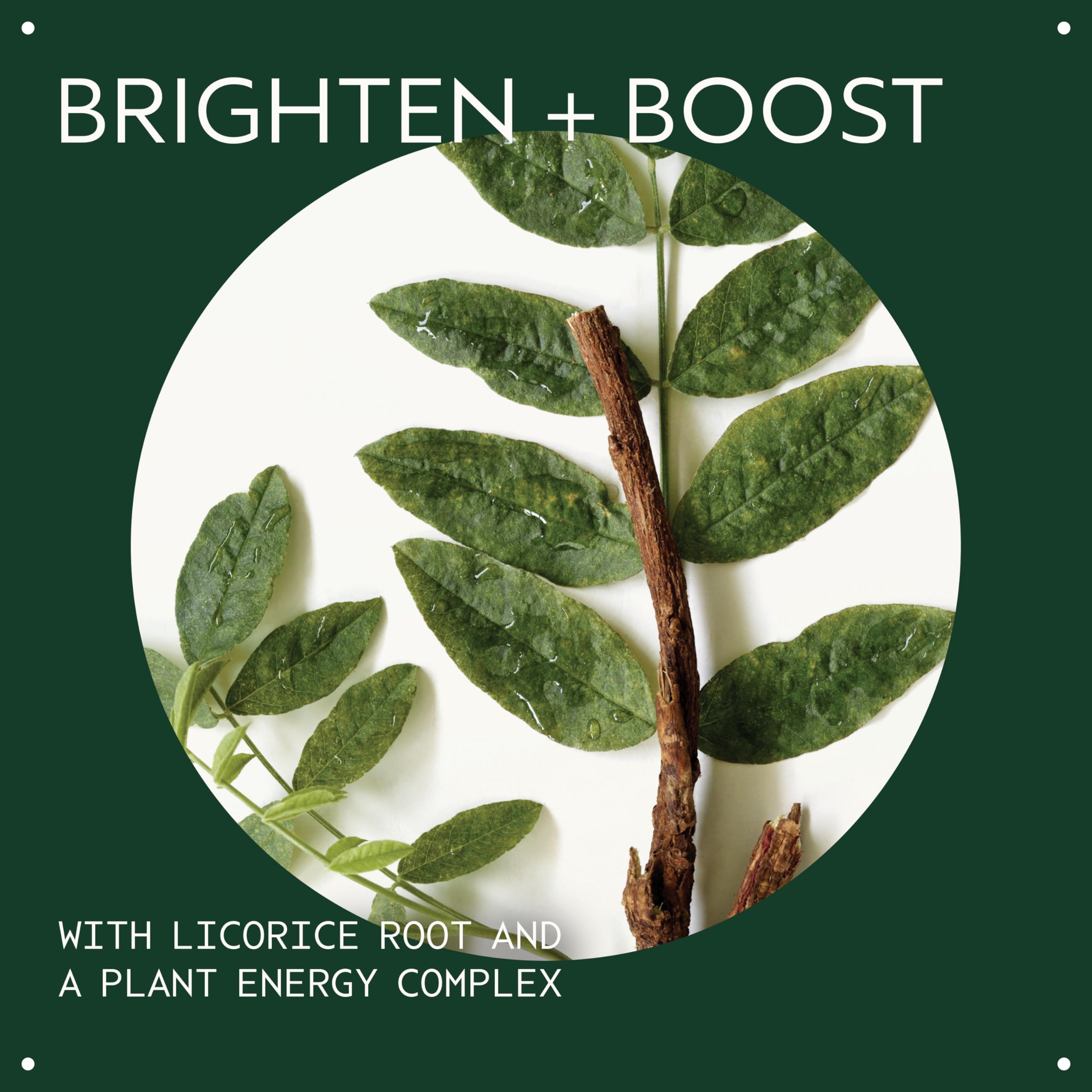 Aveda licorice-root extract close-up highlights soothing eye care.
