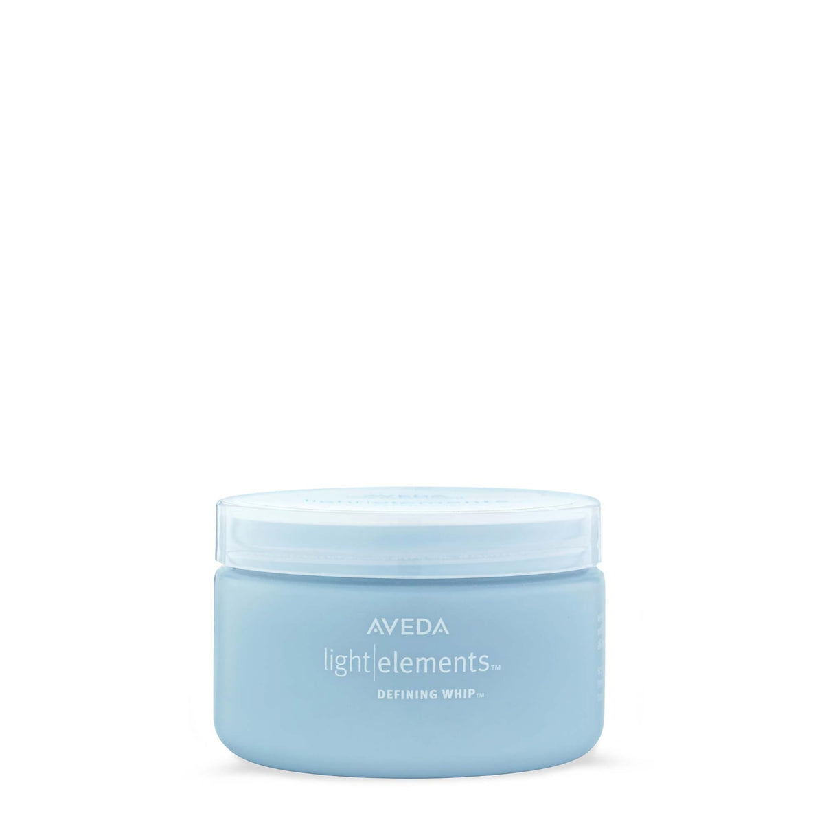 Aveda Light Elements Defining Whip bottle shows lightweight texture for all hair types.