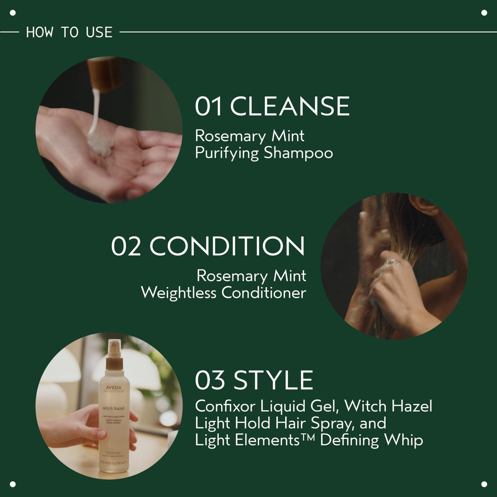 Defining Whip helps reduce static and flyaways throughout the day.