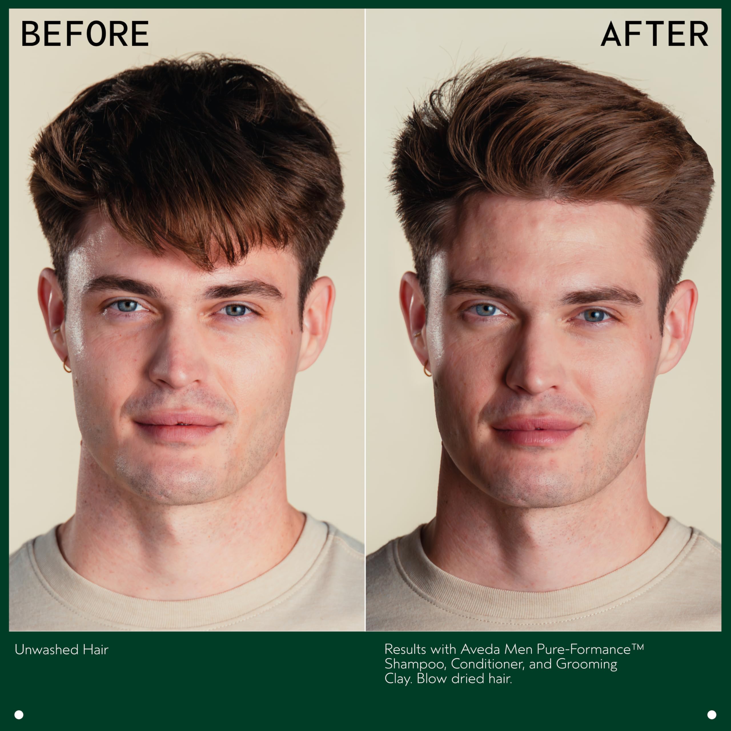 Aveda Men Pure-Formance Conditioner apply easily, rinse clean, no residue.