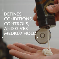 Close-up of the dispensing cap on Aveda grooming cream