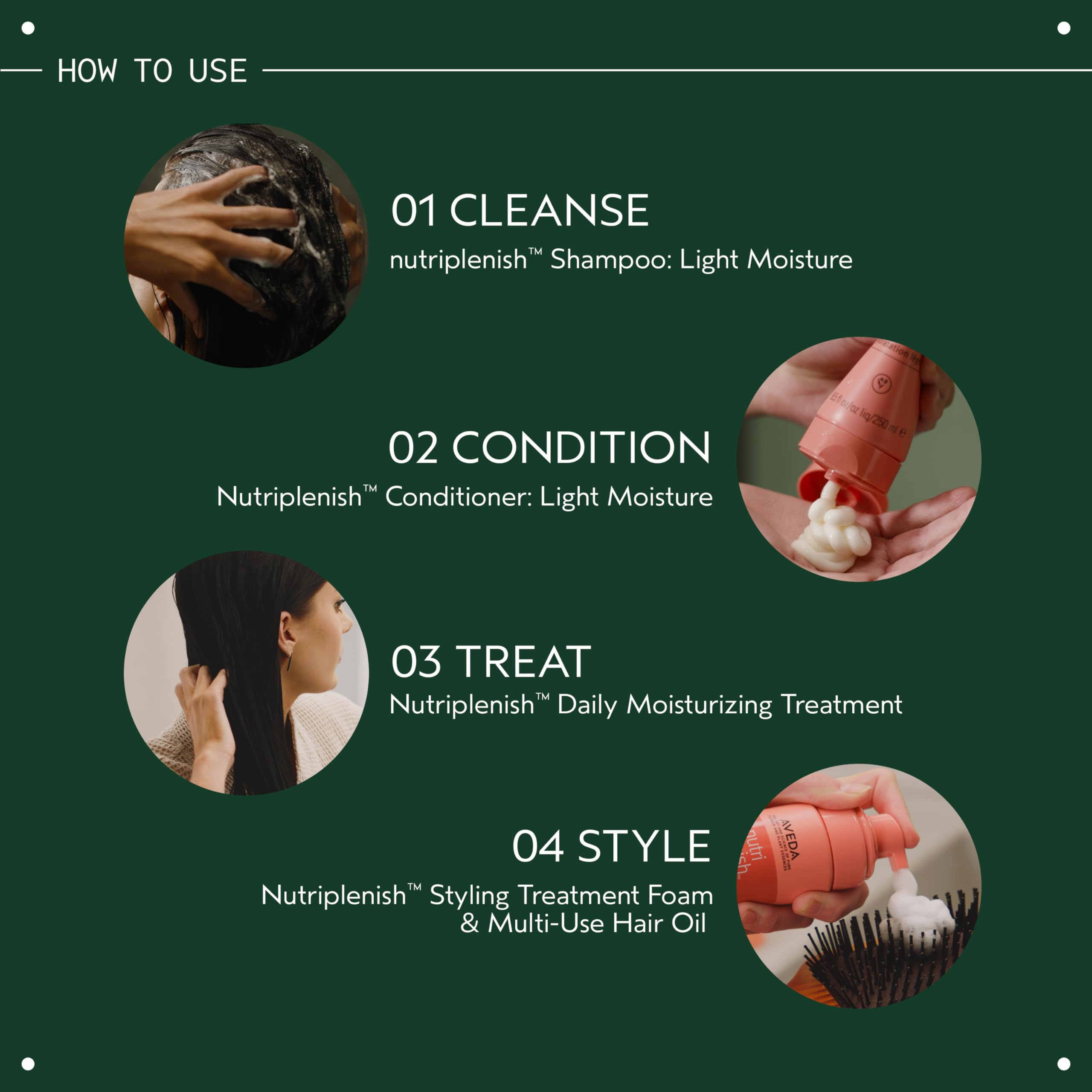 Aveda Nutriplenish Conditioner Light Moisture packaging with pump for easy dispensing.