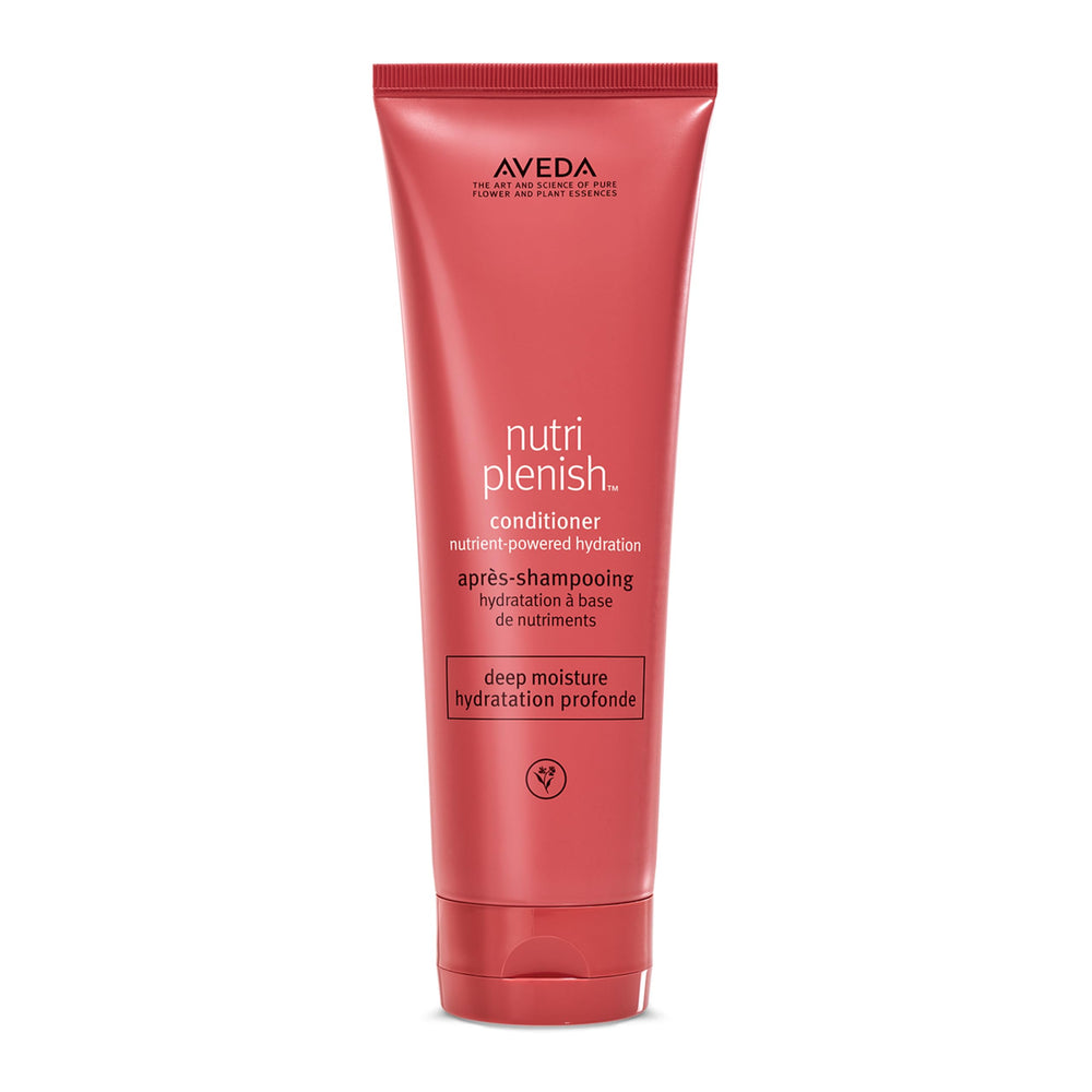 Aveda Nutriplenish Deep Moisture bottle offering rich hydration for dry hair