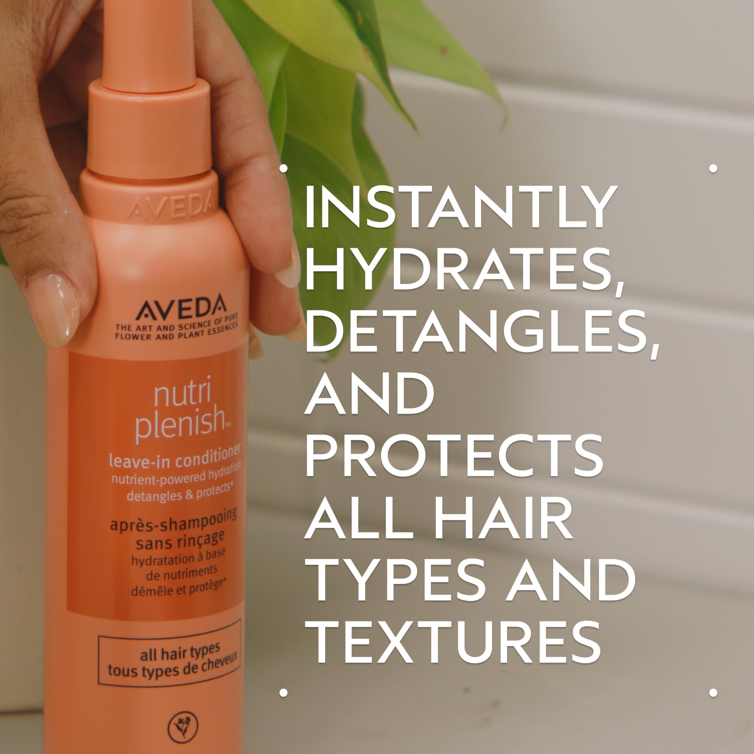 Nutriplenish de Aveda, desenreda y facilita el peinado.