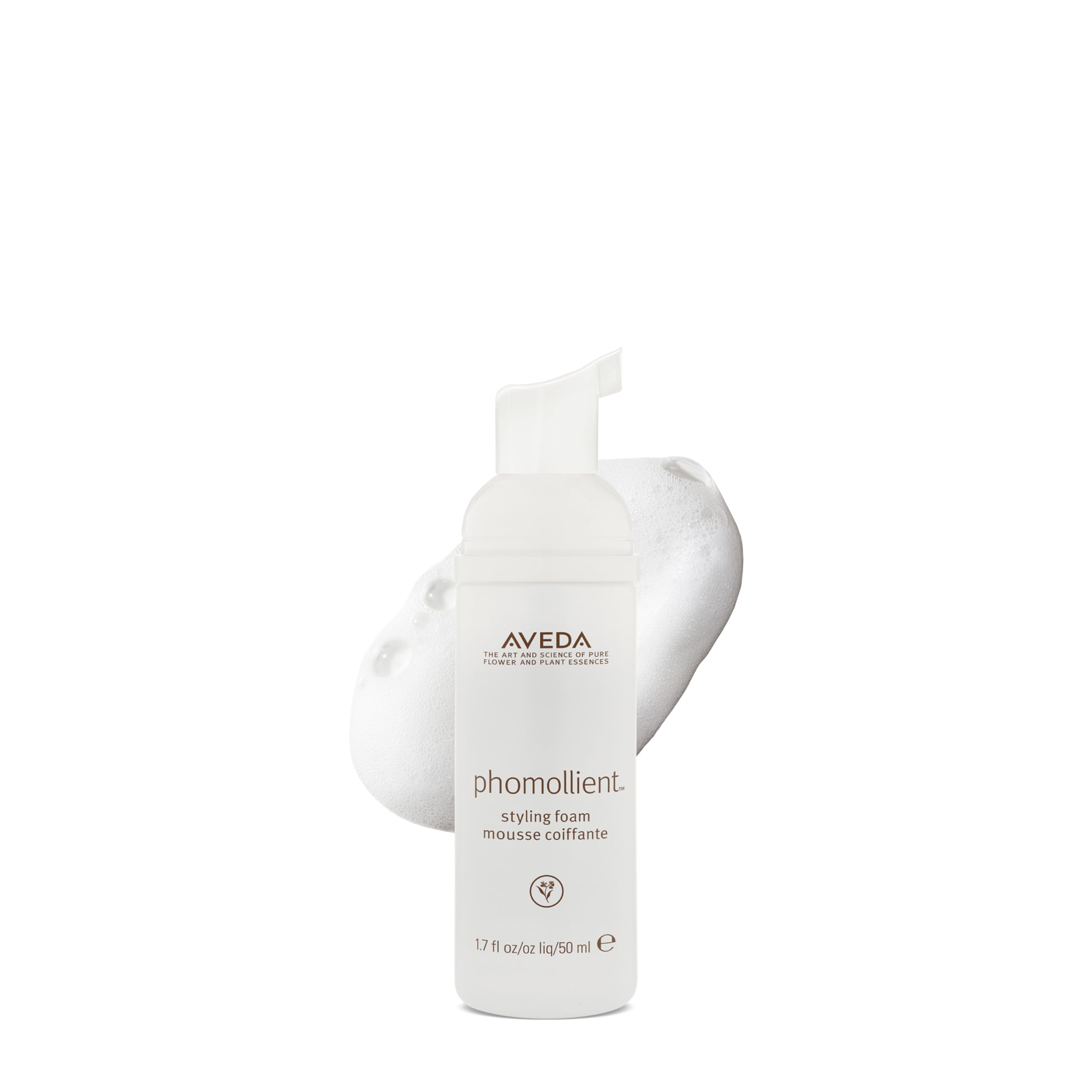 Phomollient de Aveda espuma ligera para volumen en cabello fino.