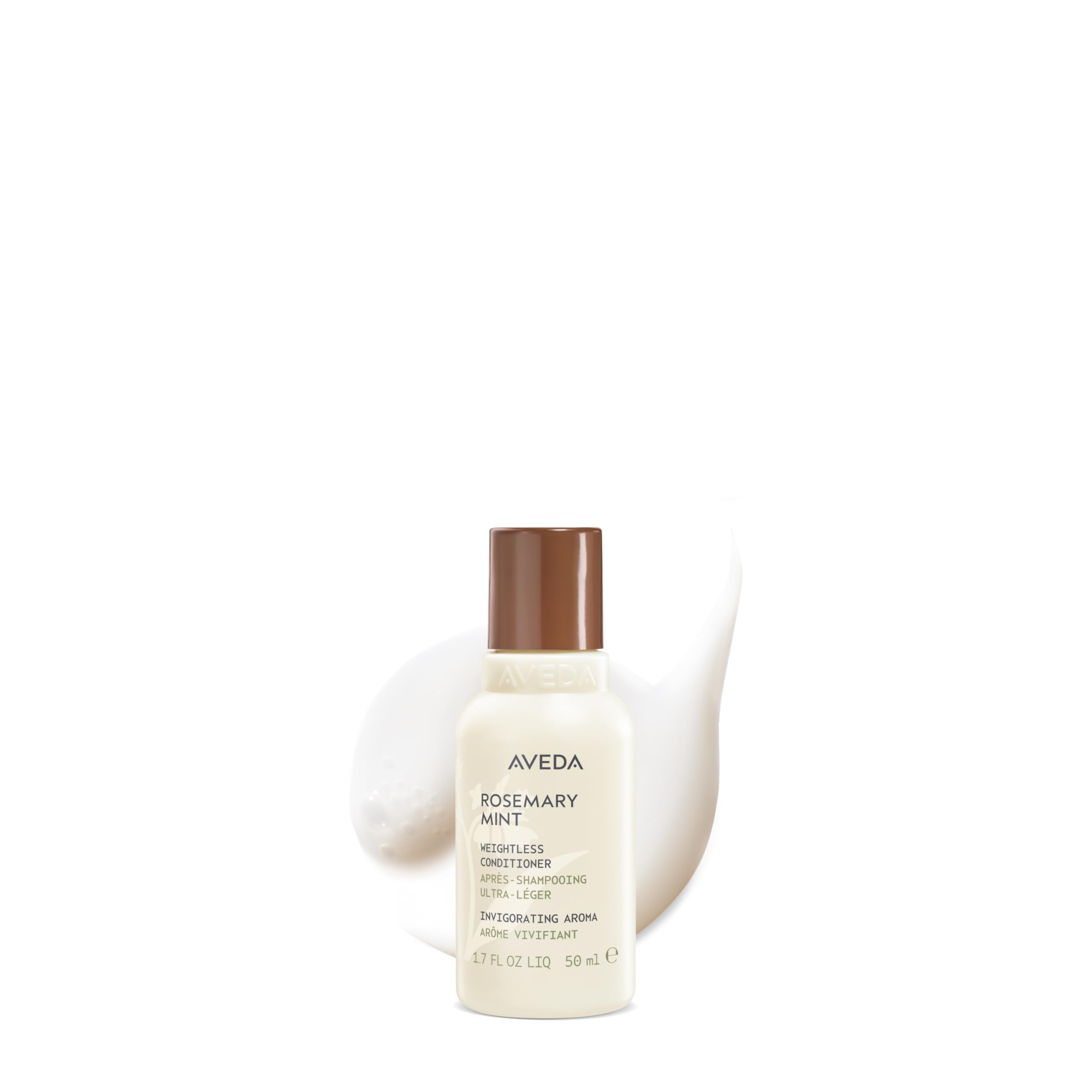 Aveda Rosemary Mint Weightless Conditioner en botella, aporta ligereza y brillo sin peso