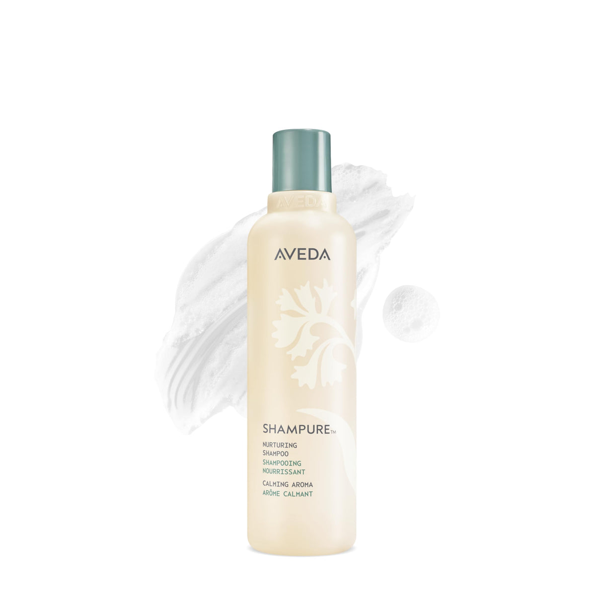 Aveda Shampure botella frontal, presentación icónica para lavado diario suave