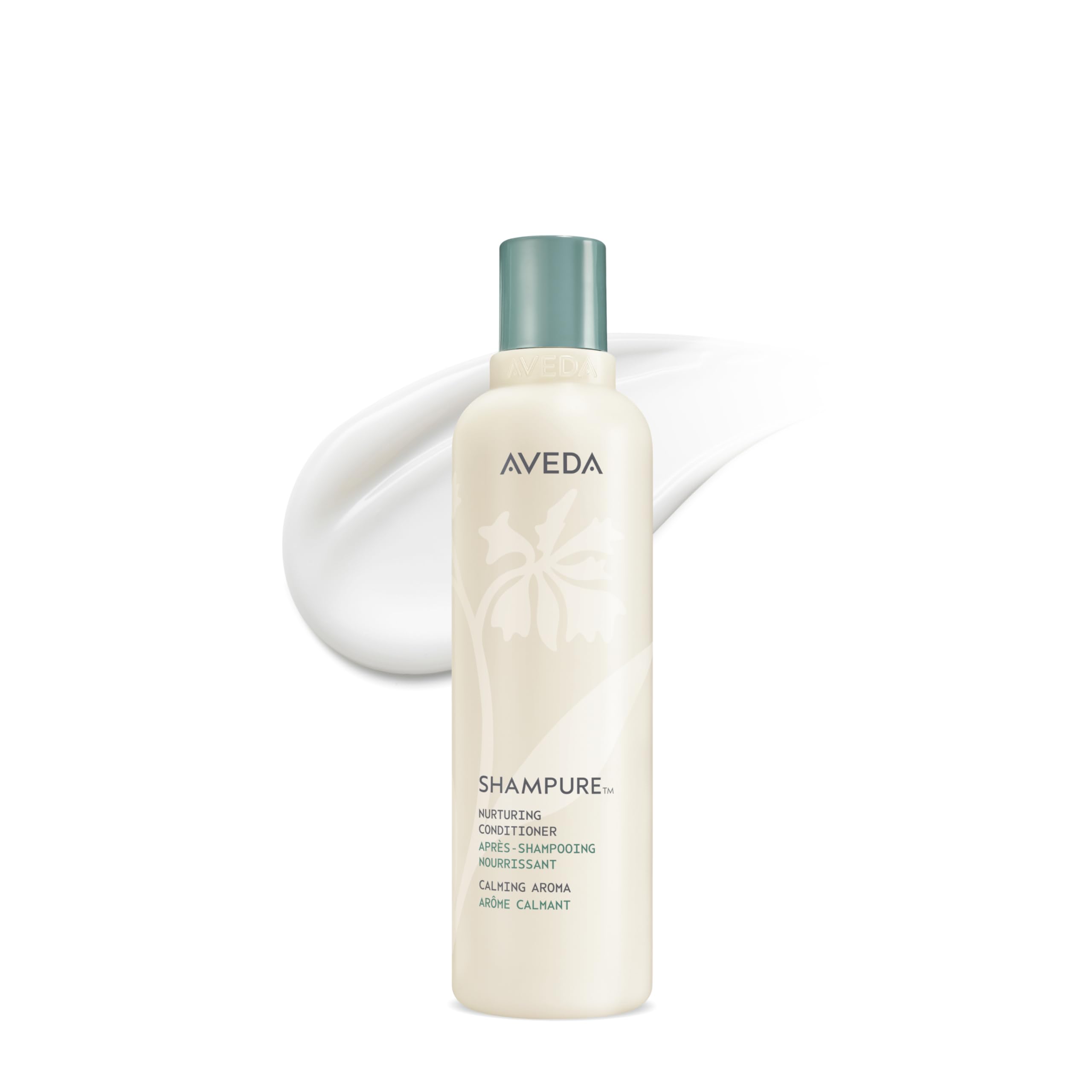 Aveda Shampure Nurturing Conditioner bottle closeup with calming aroma