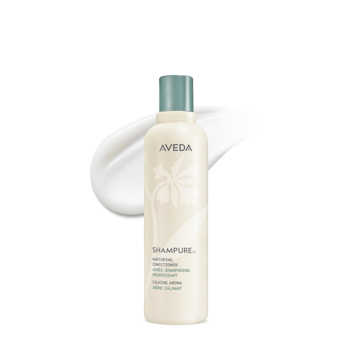 Aveda Shampure Nurturing Conditioner bottle closeup with calming aroma