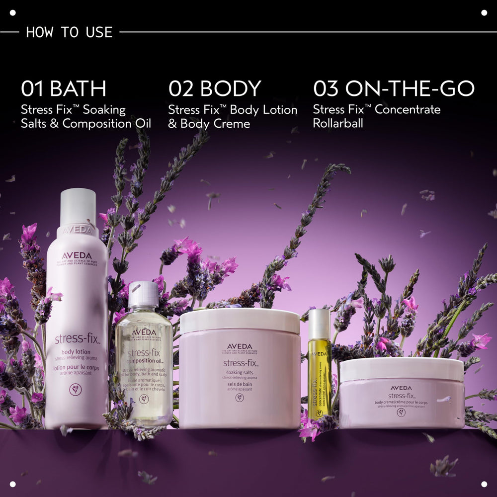 Aveda Stress-Fix Composition: aceites orgánicos que nutren e hidratan la piel