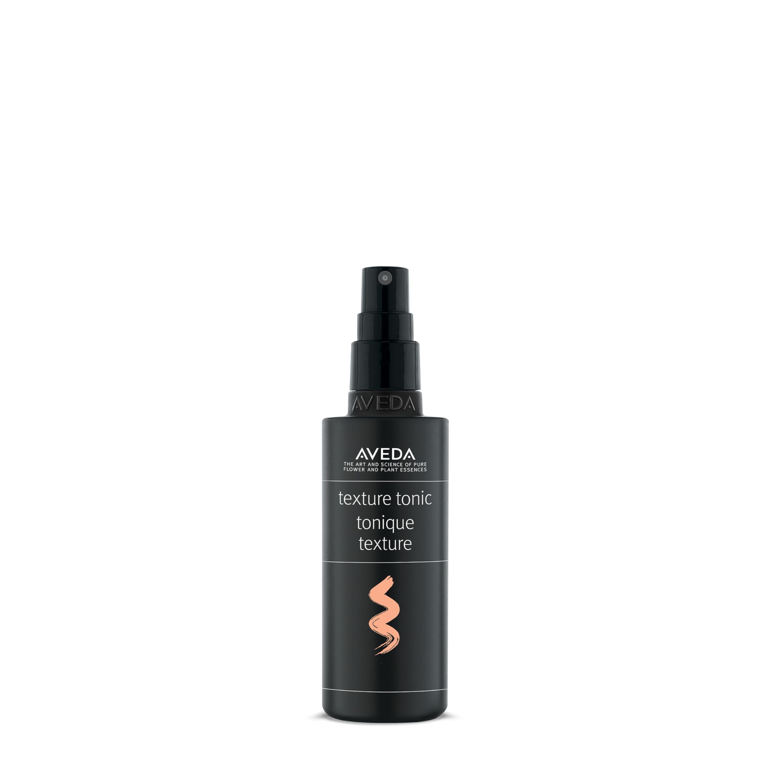 Aveda Texture Tonic bottle close-up showing design and versatile styling