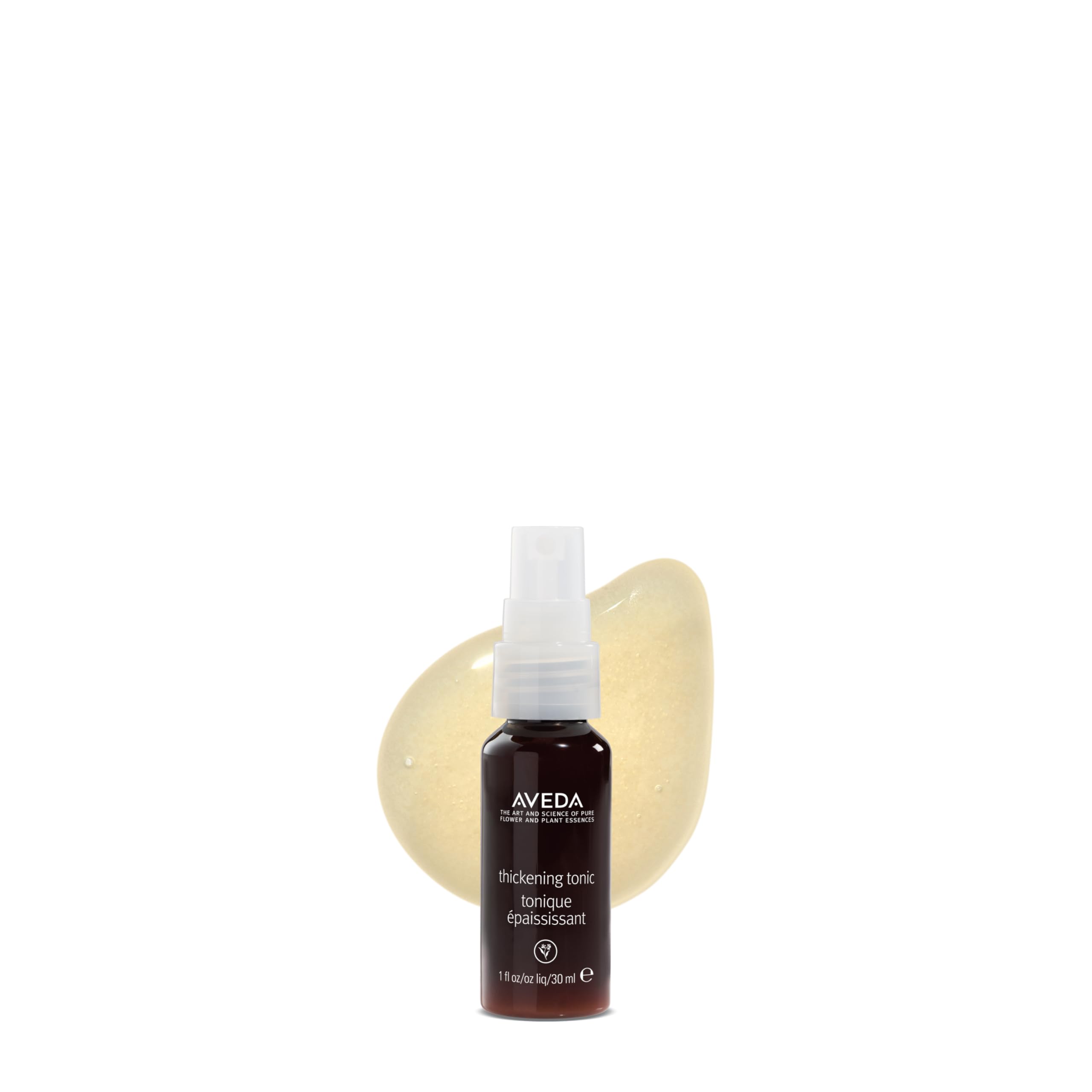 Aveda Thickening Tonic en botella, volumen inmediato para cabello fino.