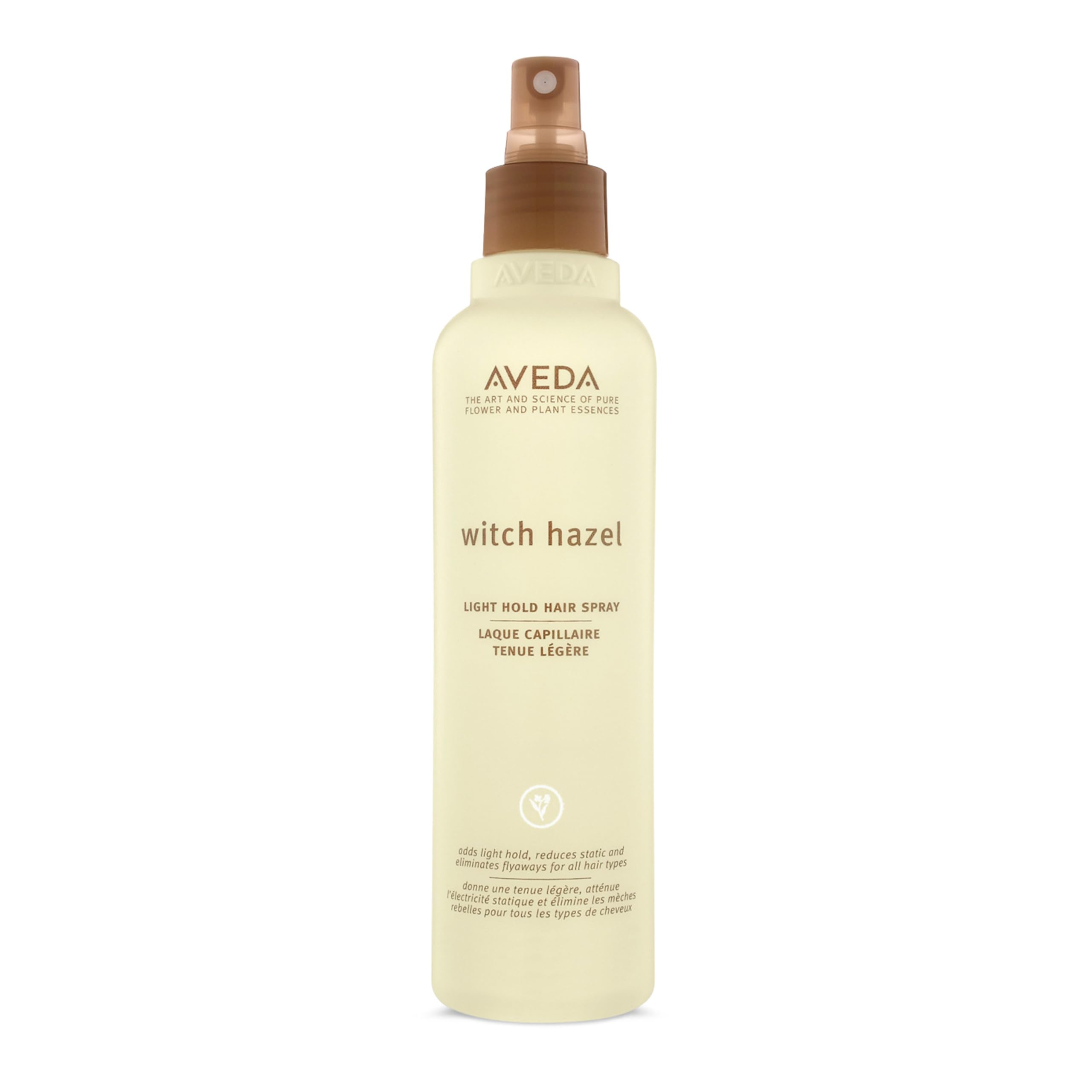 Aveda Witch Hazel Light Hold Hair Spray bottle ready for use, non-aerosol.