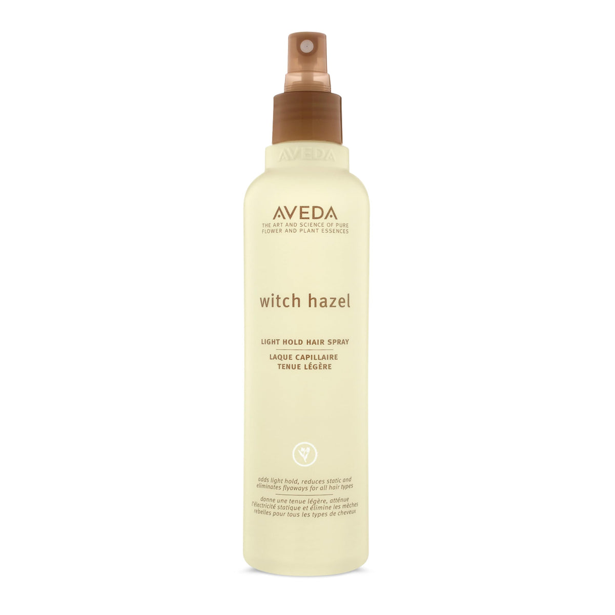 Aveda Witch Hazel Light Hold Hair Spray bottle ready for use, non-aerosol.
