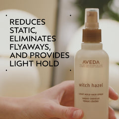Aveda Witch Hazel Light Hold Hair Spray dispenser shows easy pump action.