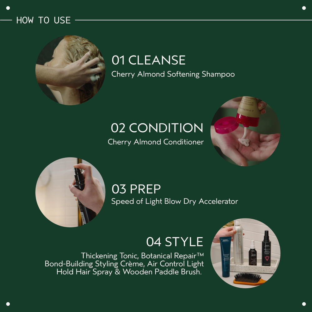 Aveda Wooden Paddle Brush lightweight for easy styling sessions.