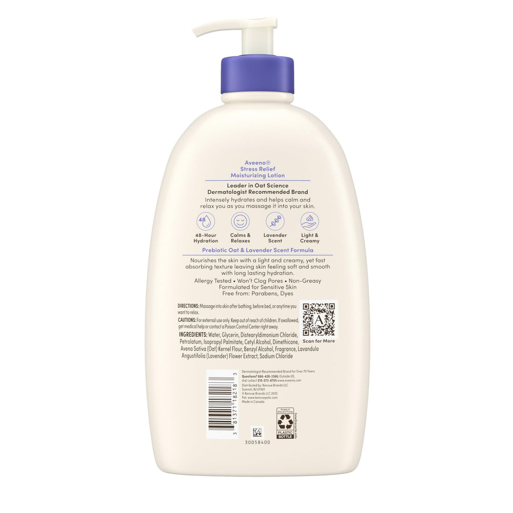 Aveeno hidratación de 48 horas para piel normal a seca.