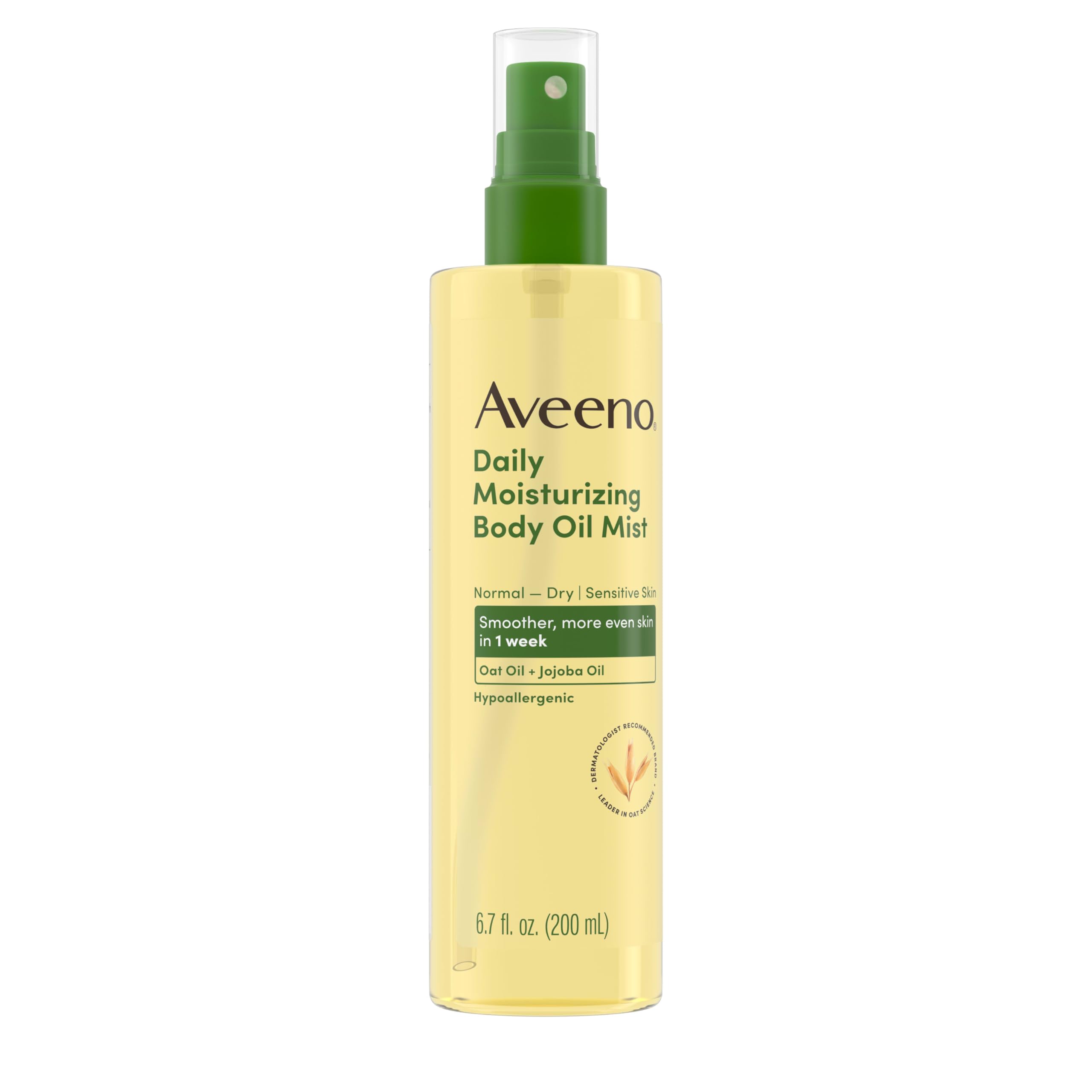 Aveeno Aceite Corporal Seco envase práctico en spray.