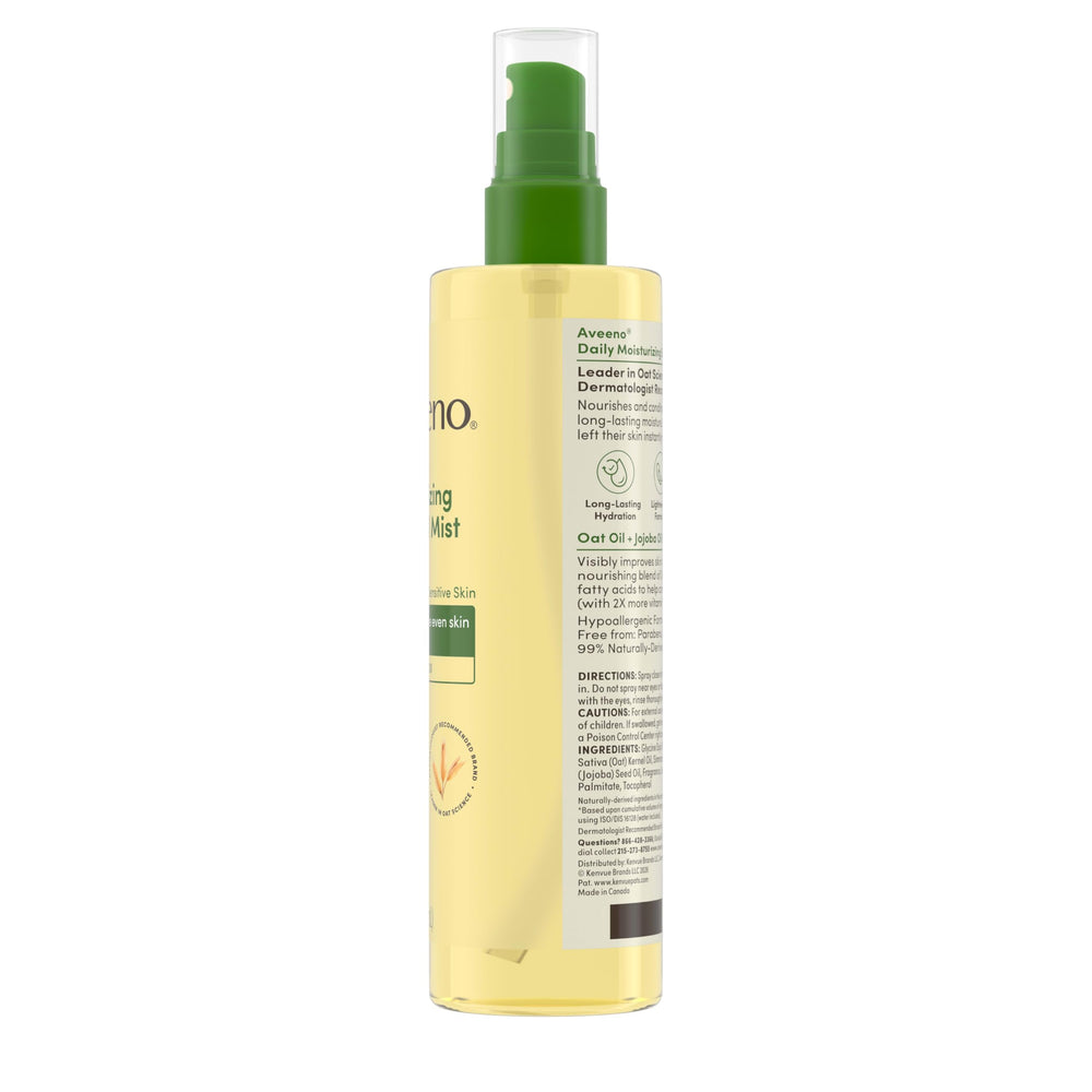 Aveeno Aceite Corporal Seco con avena y jojoba para hidratación diaria.