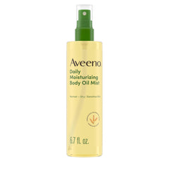 Aveeno Aceite Corporal Seco spray: aplicación suave para piel sensible.