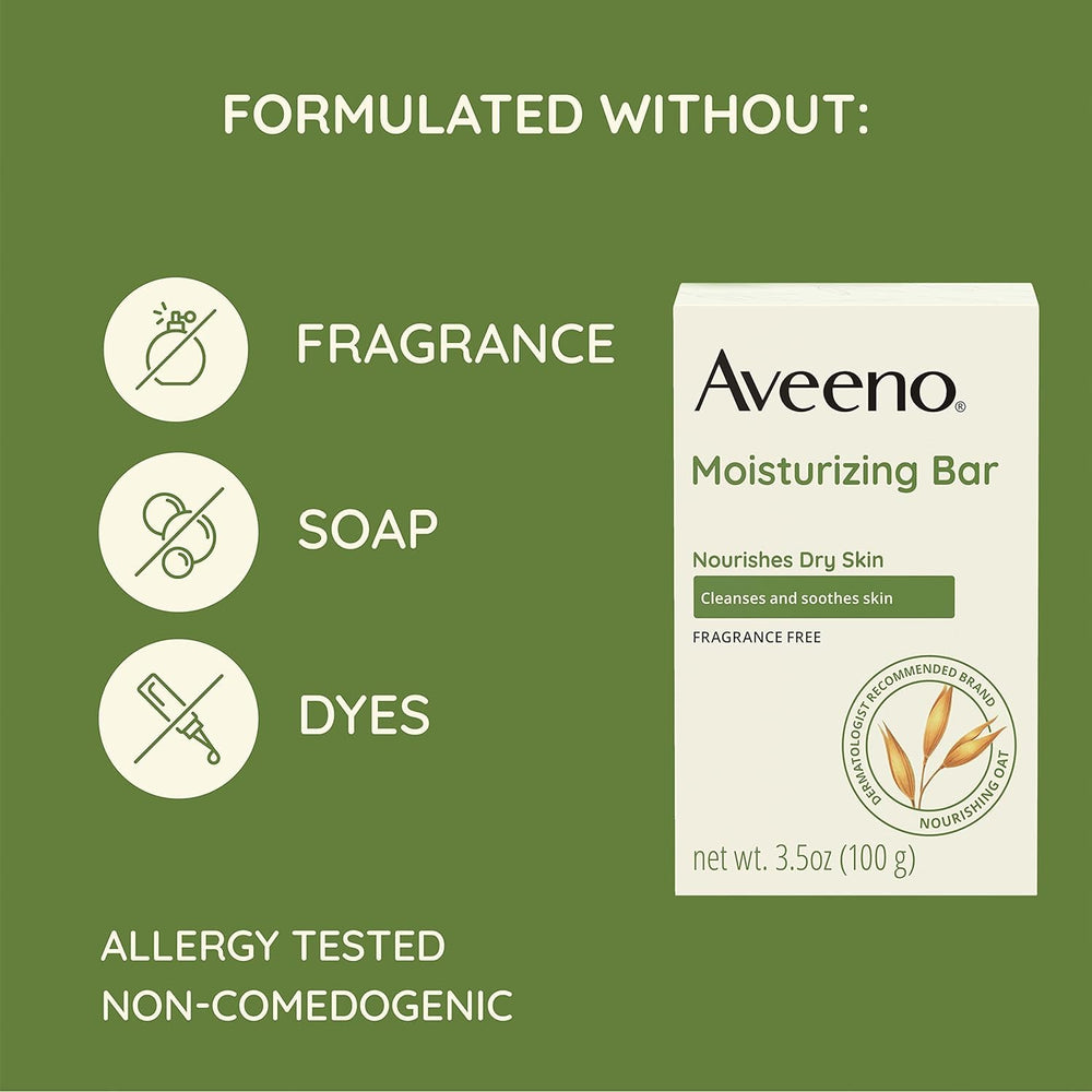 Aveeno Bar Aplicación Fácil: uso sencillo cada mañana.