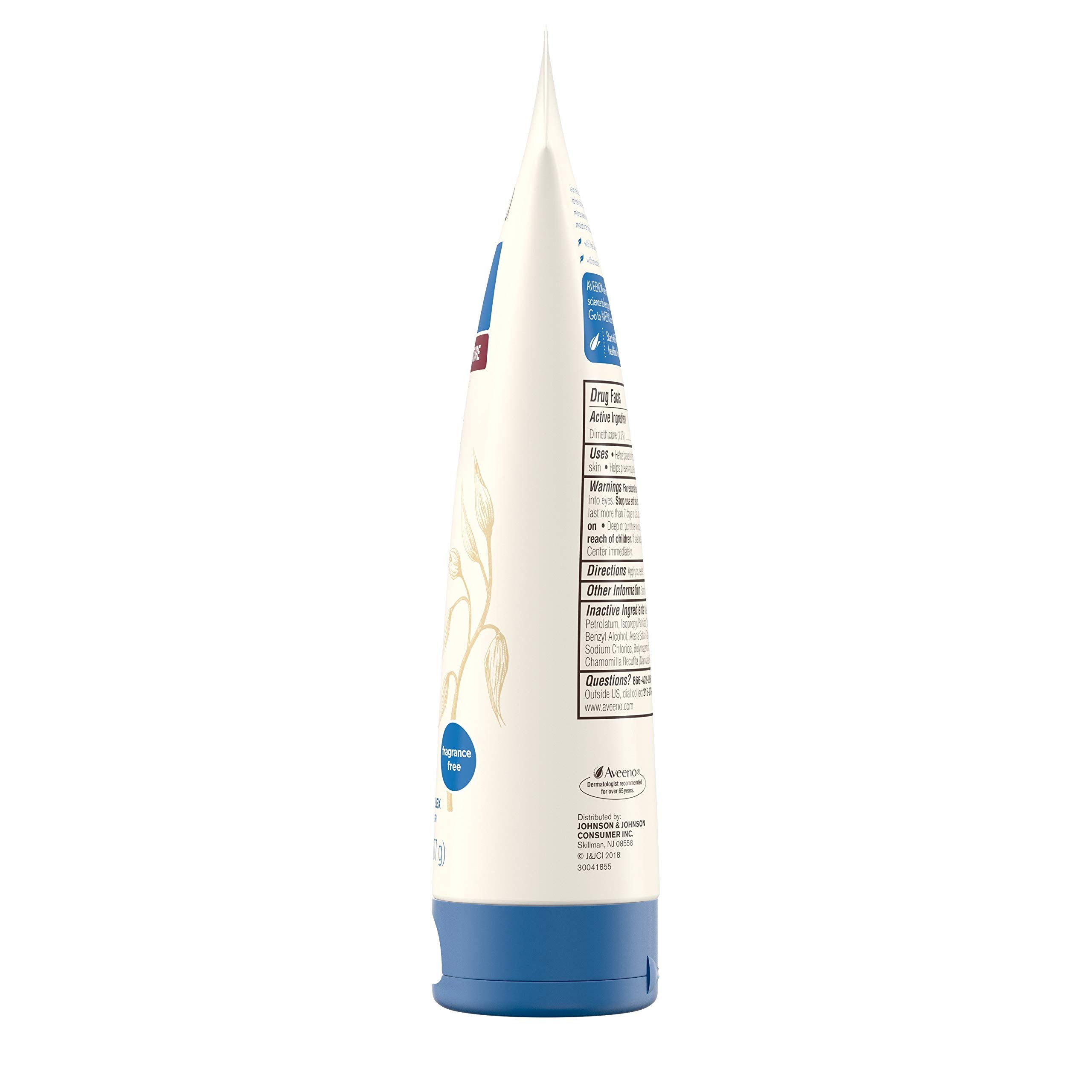 Aveeno Barrera Hidratante, protección de 24 horas para piel seca.