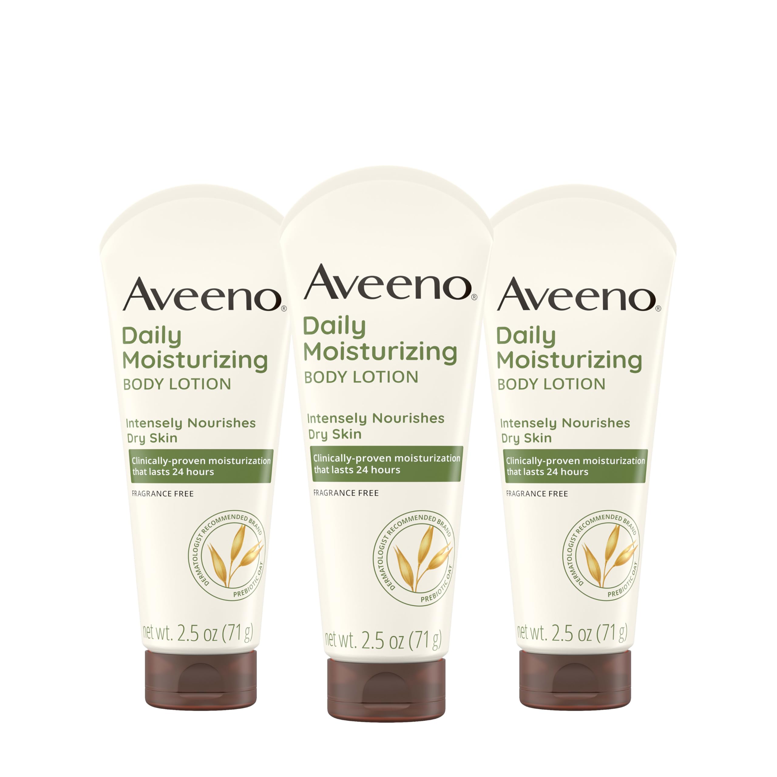 Aveeno, botella sin fragancia para hidratación diaria de la piel.