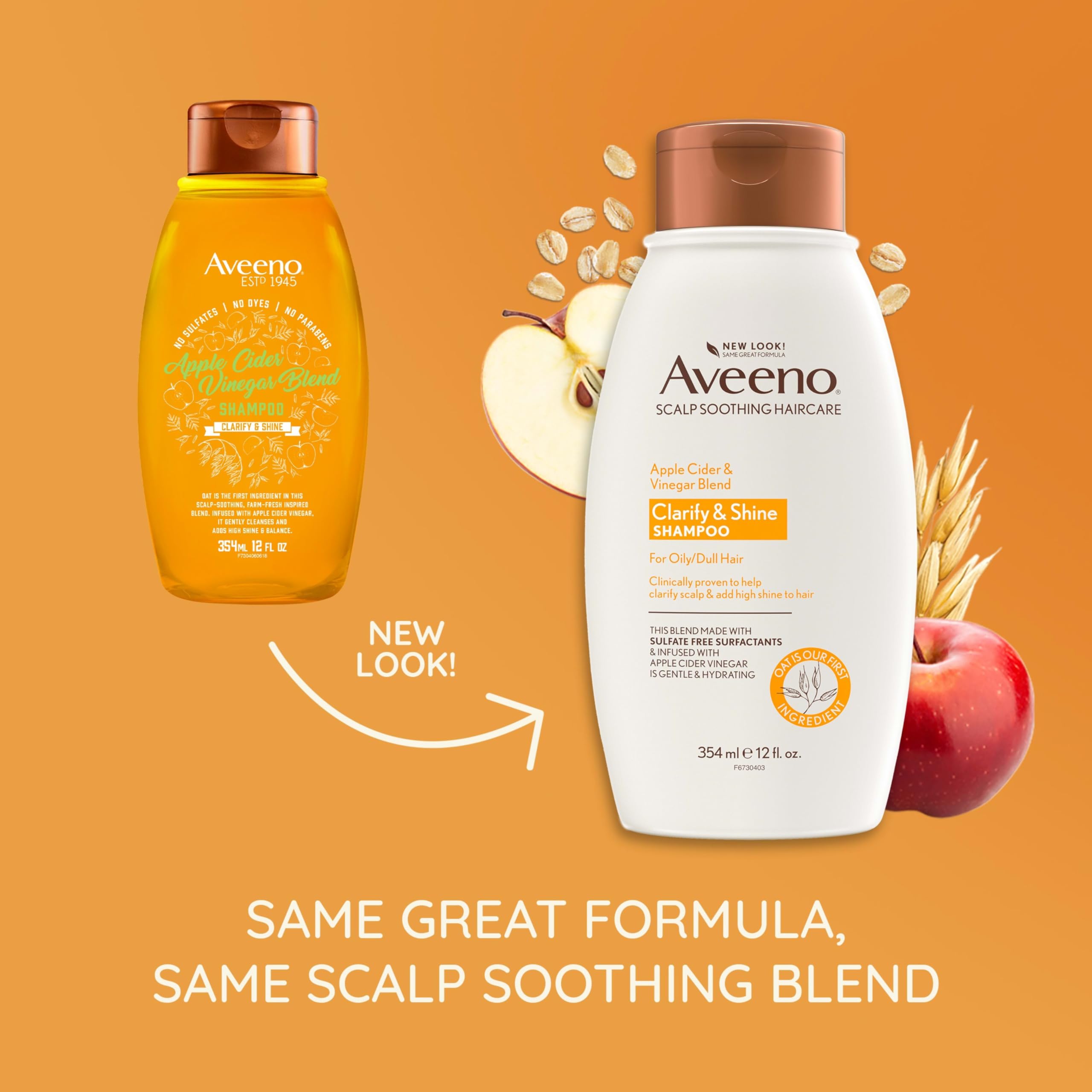 Aveeno champú clarificante: cabello-brillo-natural para apariencia saludable