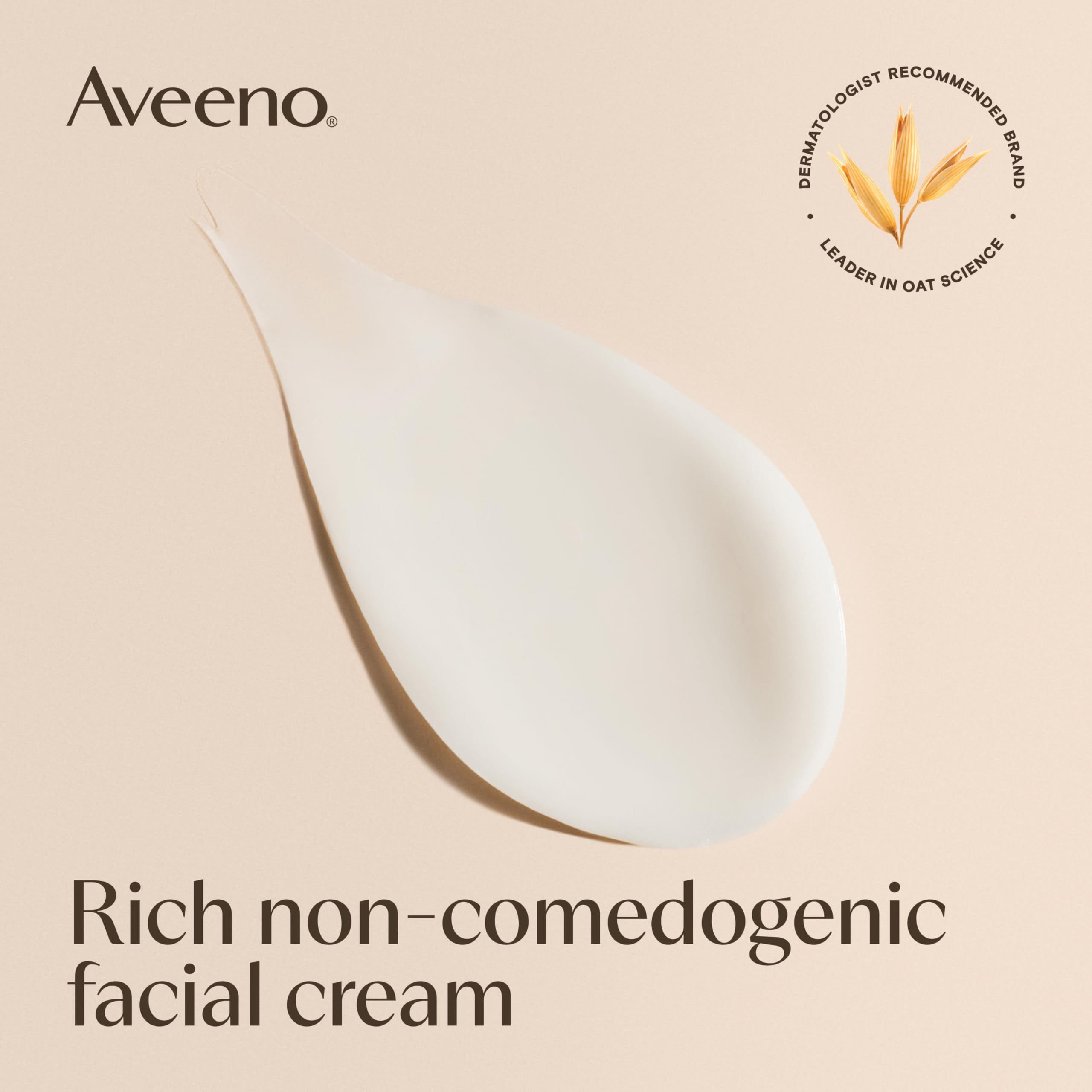 Aveeno Calm and Restore daily application demonstrates quick absorption.