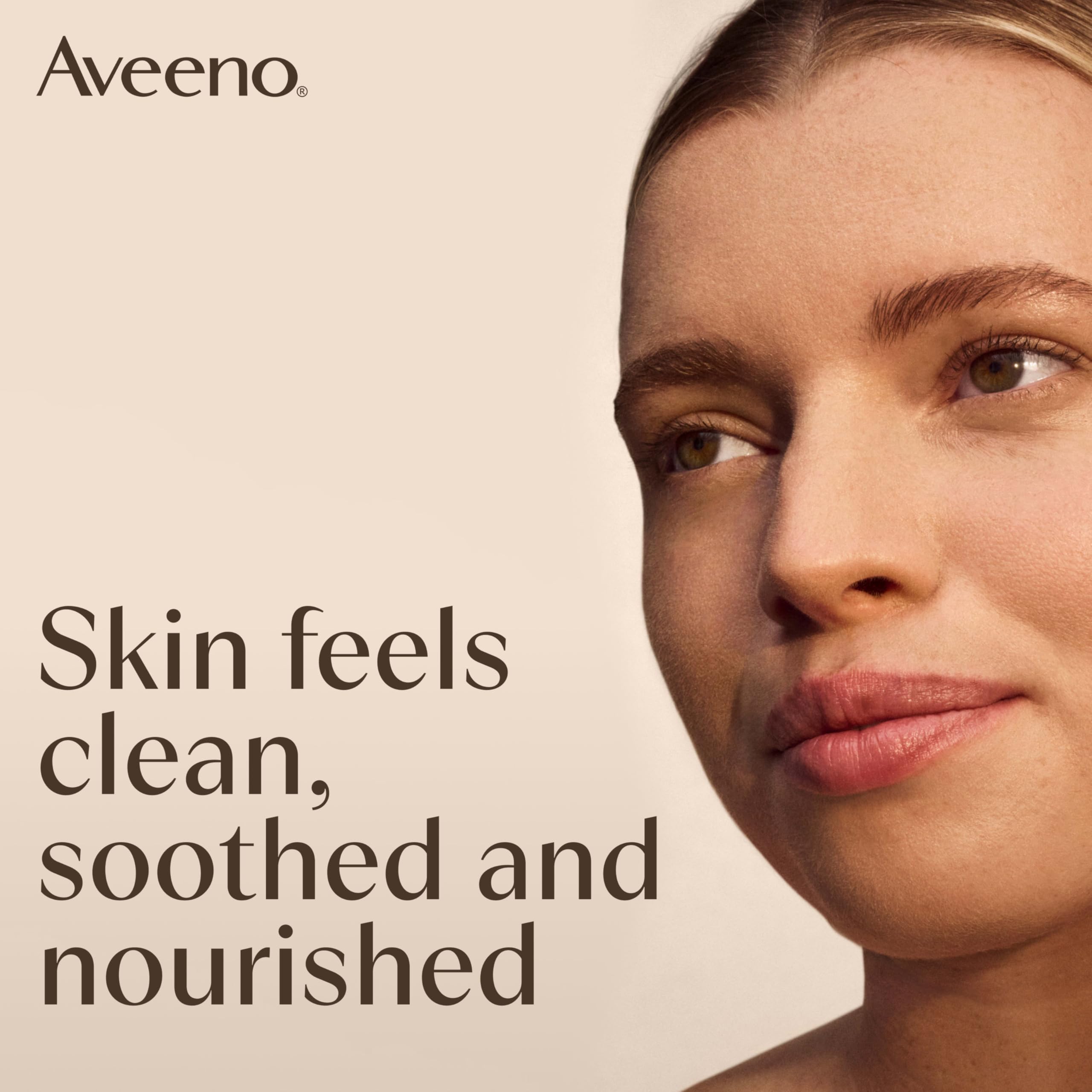 Aveeno Calm Restore contiene avena y ácido hialurónico para piel suave.