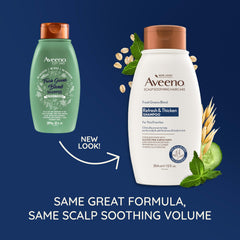Aveeno Champú Fresh Greens Blend: avena cultivada en molino promueve un cuero cabelludo equilibrado.