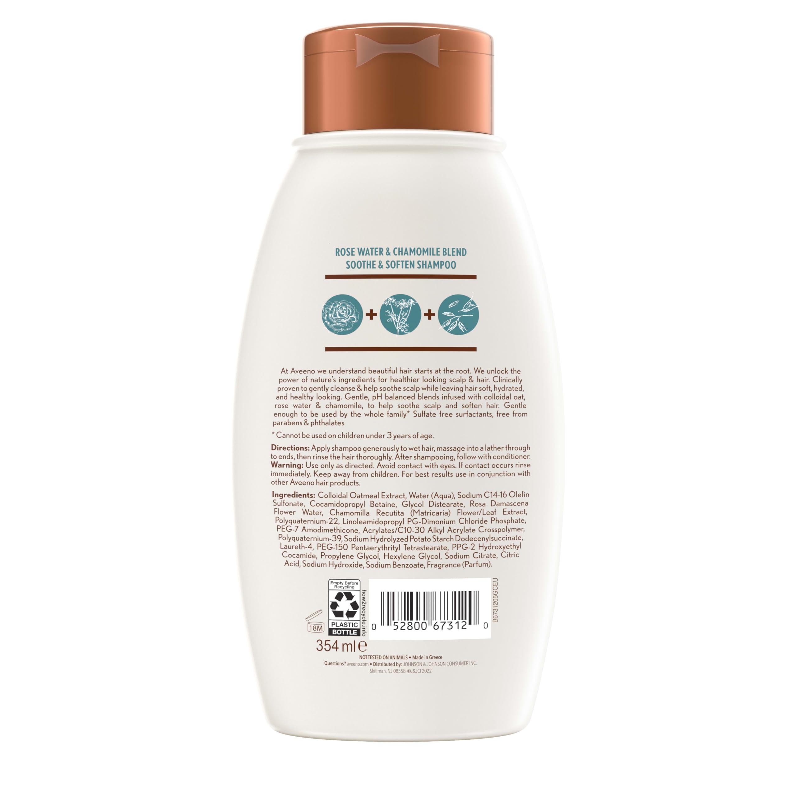 Textura sedosa del cabello tras usar Aveeno champú