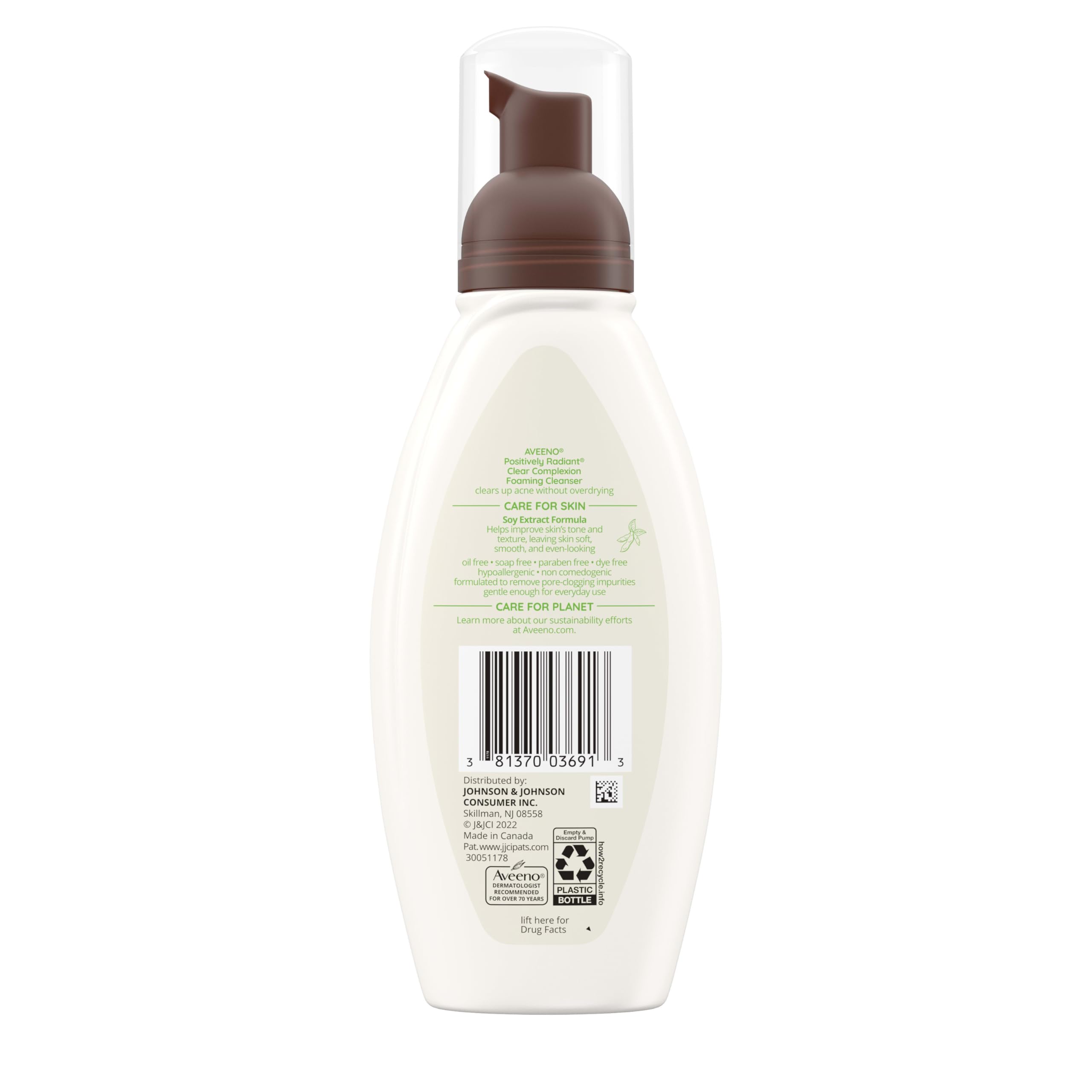 Aveeno Clear Complexion cleanser texture leaves skin soft and smooth after wash.