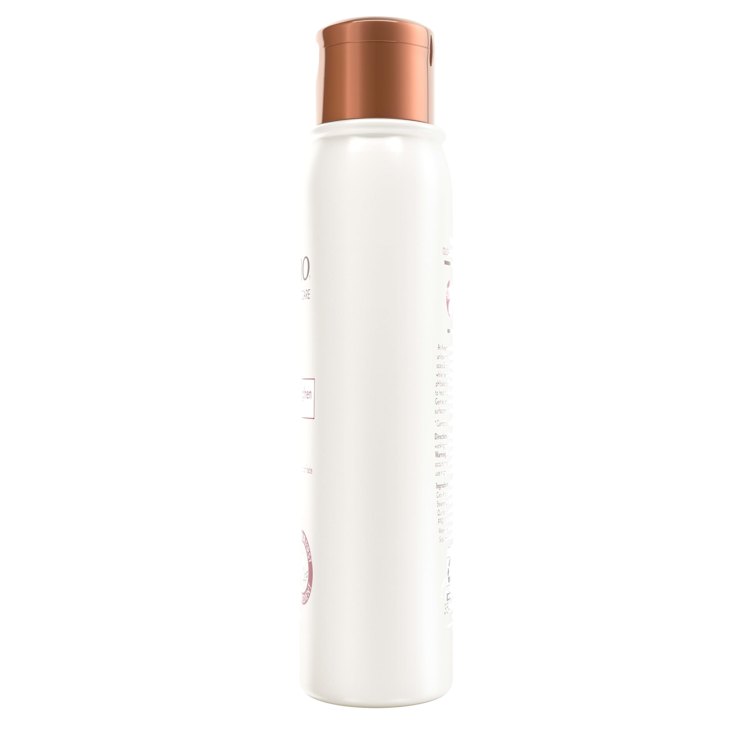 Aveeno Condicionador suave para cabello teñido, aroma fresco de frambuesa quinoa.