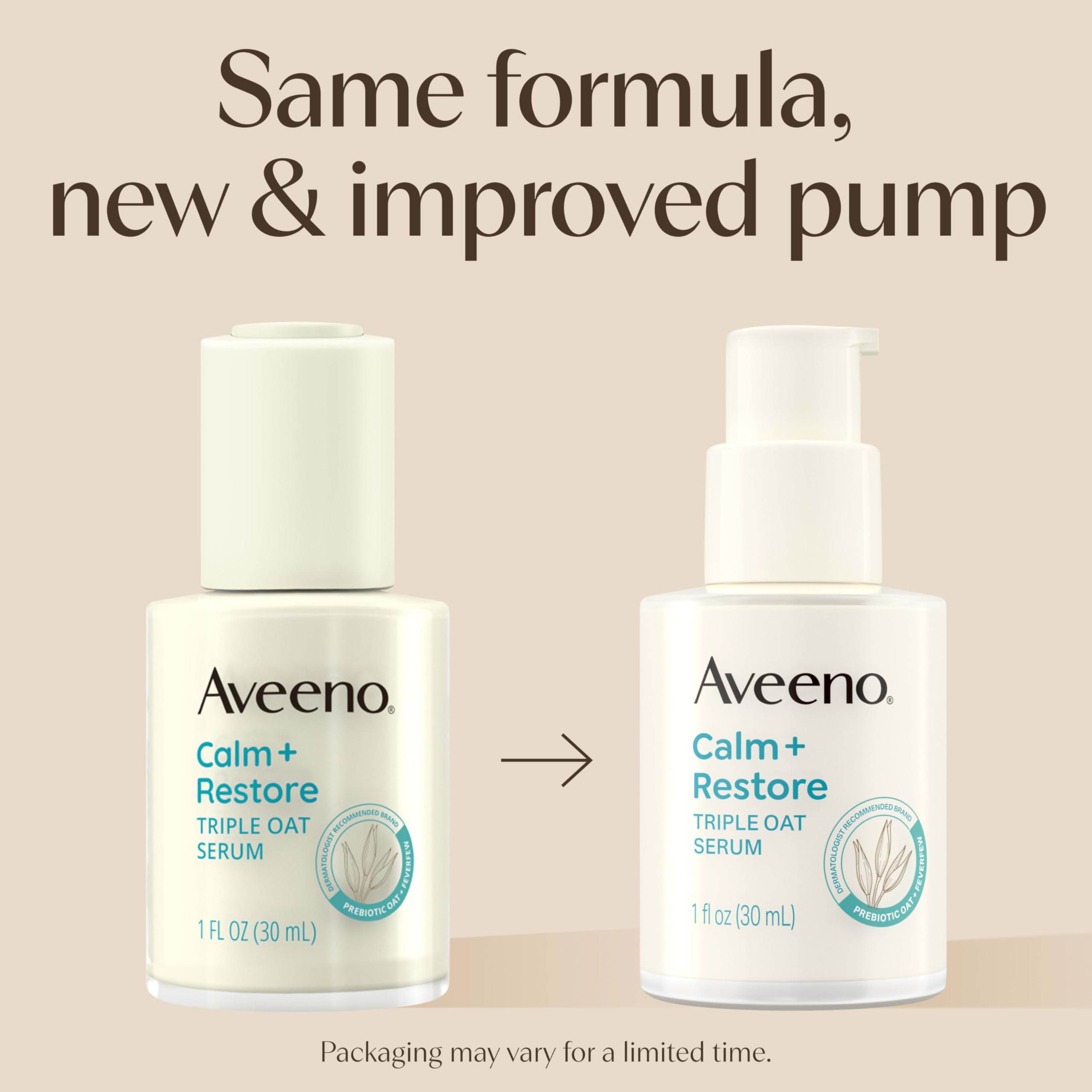 Crema hidratante diaria en tamaño viaje para rostro y manos Aveeno.