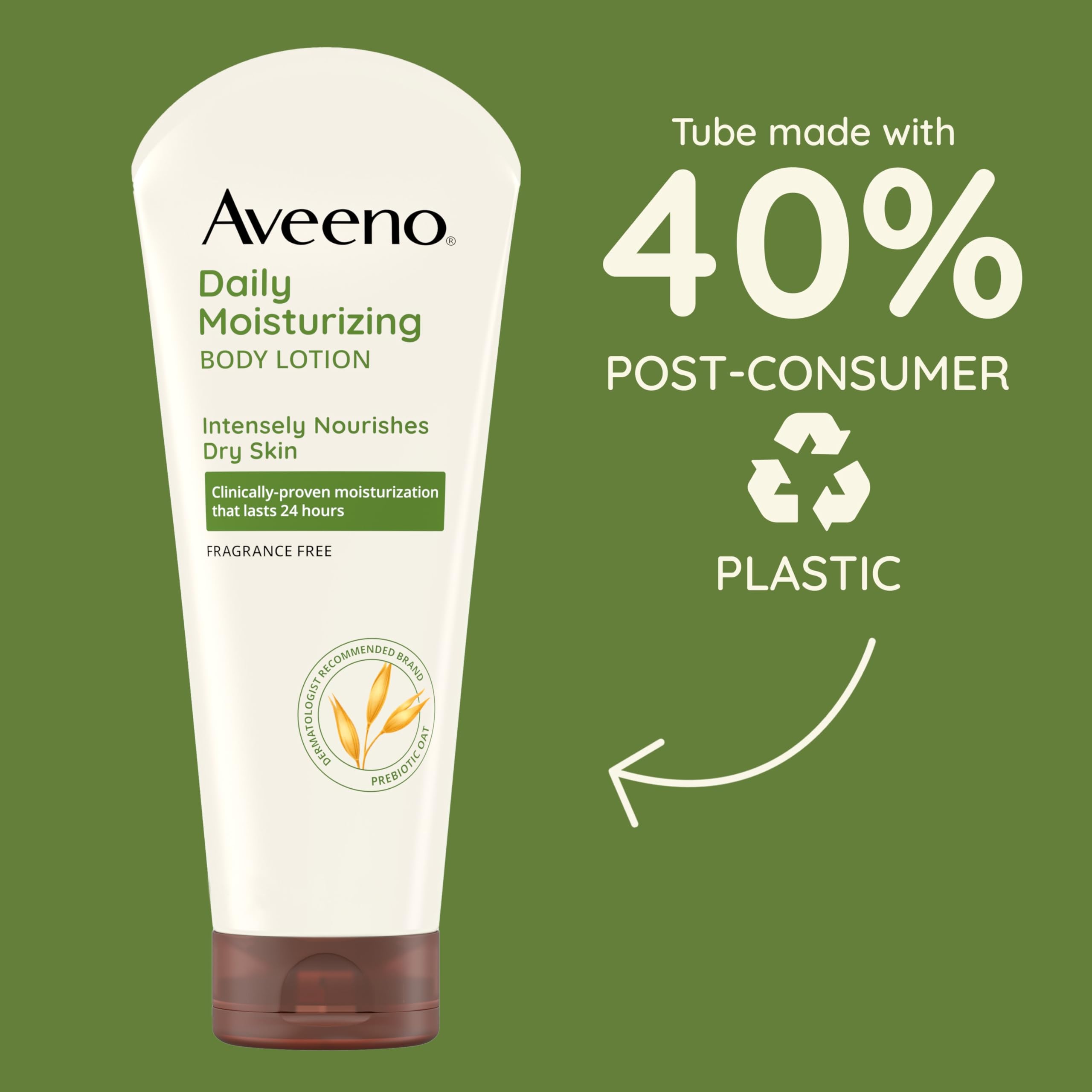 Cuidado diario para piel sensible y seca con Aveeno.