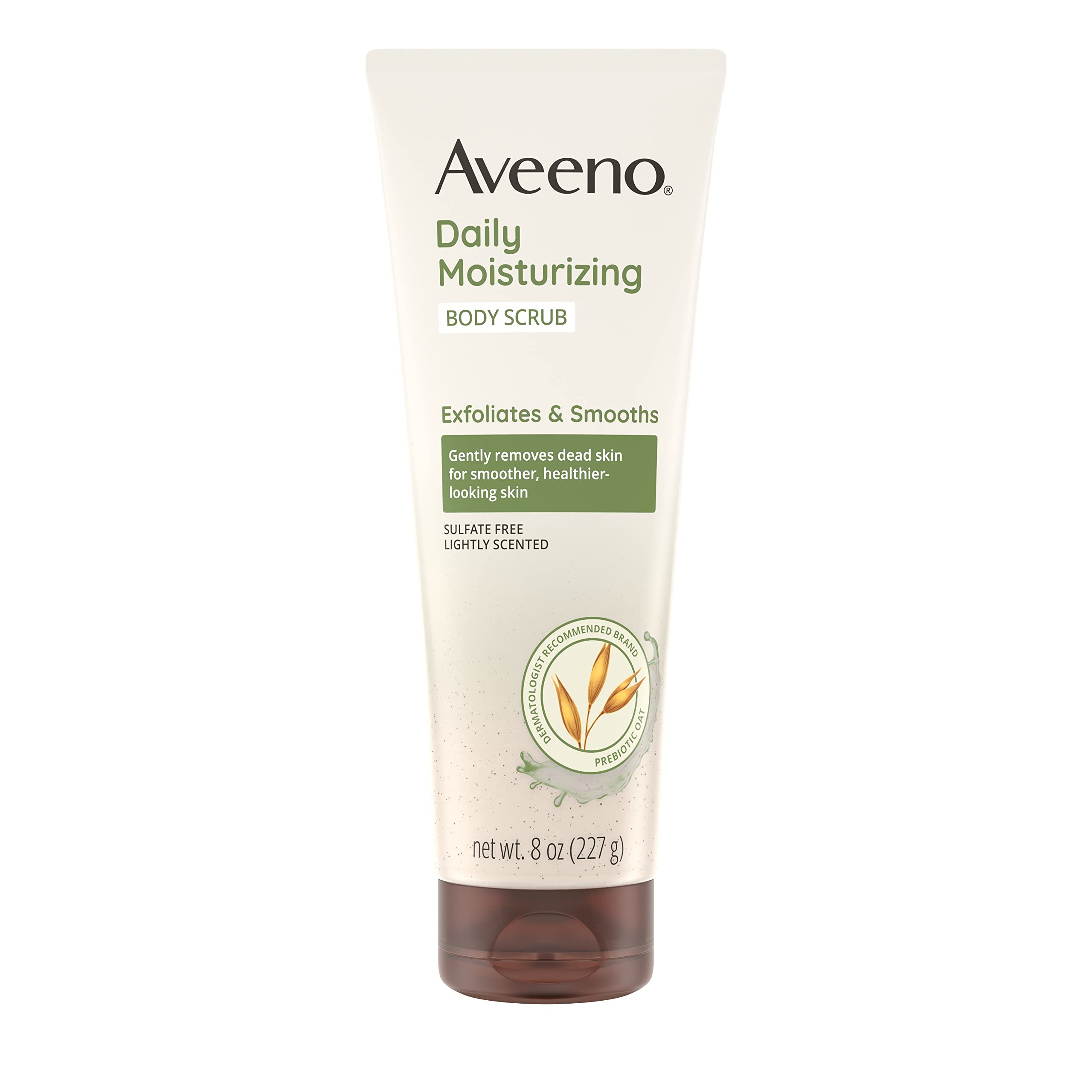 Aveeno Daily Moisturizing Body Scrub tubo de 8 oz exfolia suavemente para piel suave
