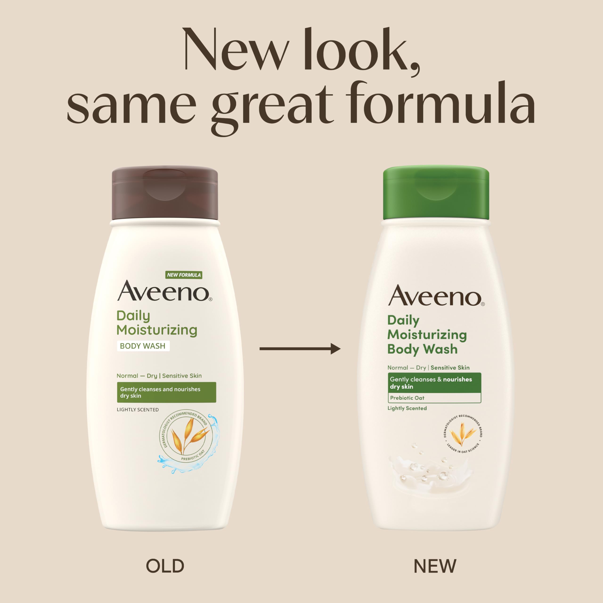 Aveeno Daily Moisturizing Body Wash rich lather demonstrates creamy cleansing