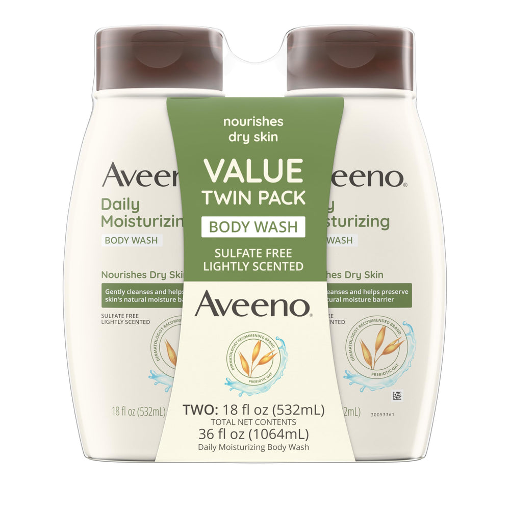 Aveeno doble paquete de gel de ducha hidratante para uso diario