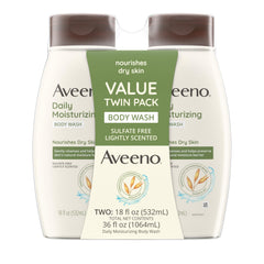 Aveeno doble paquete de gel de ducha hidratante para uso diario