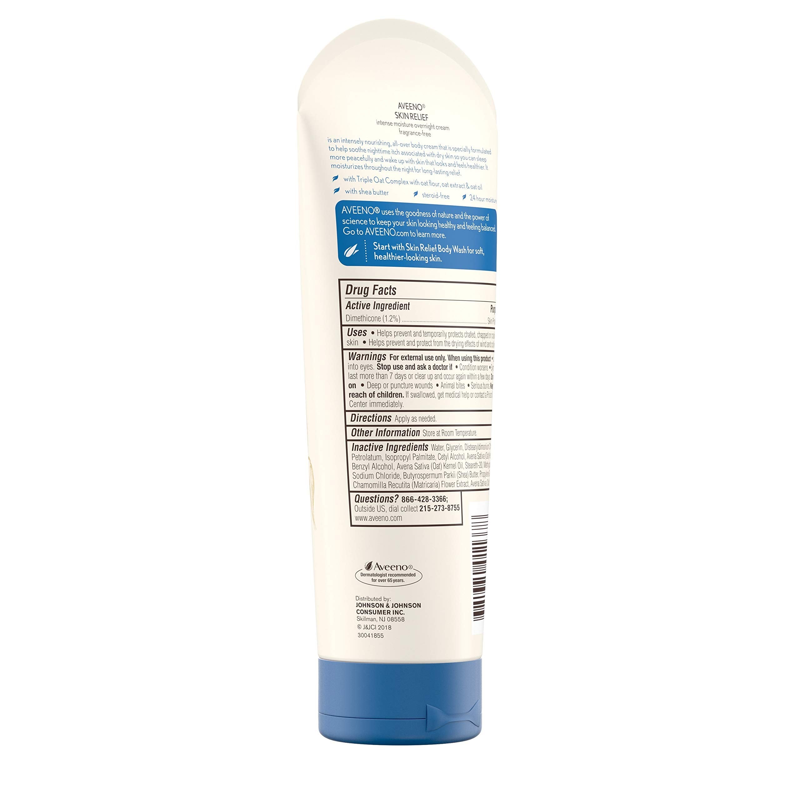 Aveeno Envase Tubo, 7,3 onzas, práctico para diario.