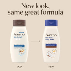 Aveeno espuma de ducha cremosa brinda limpieza suave.