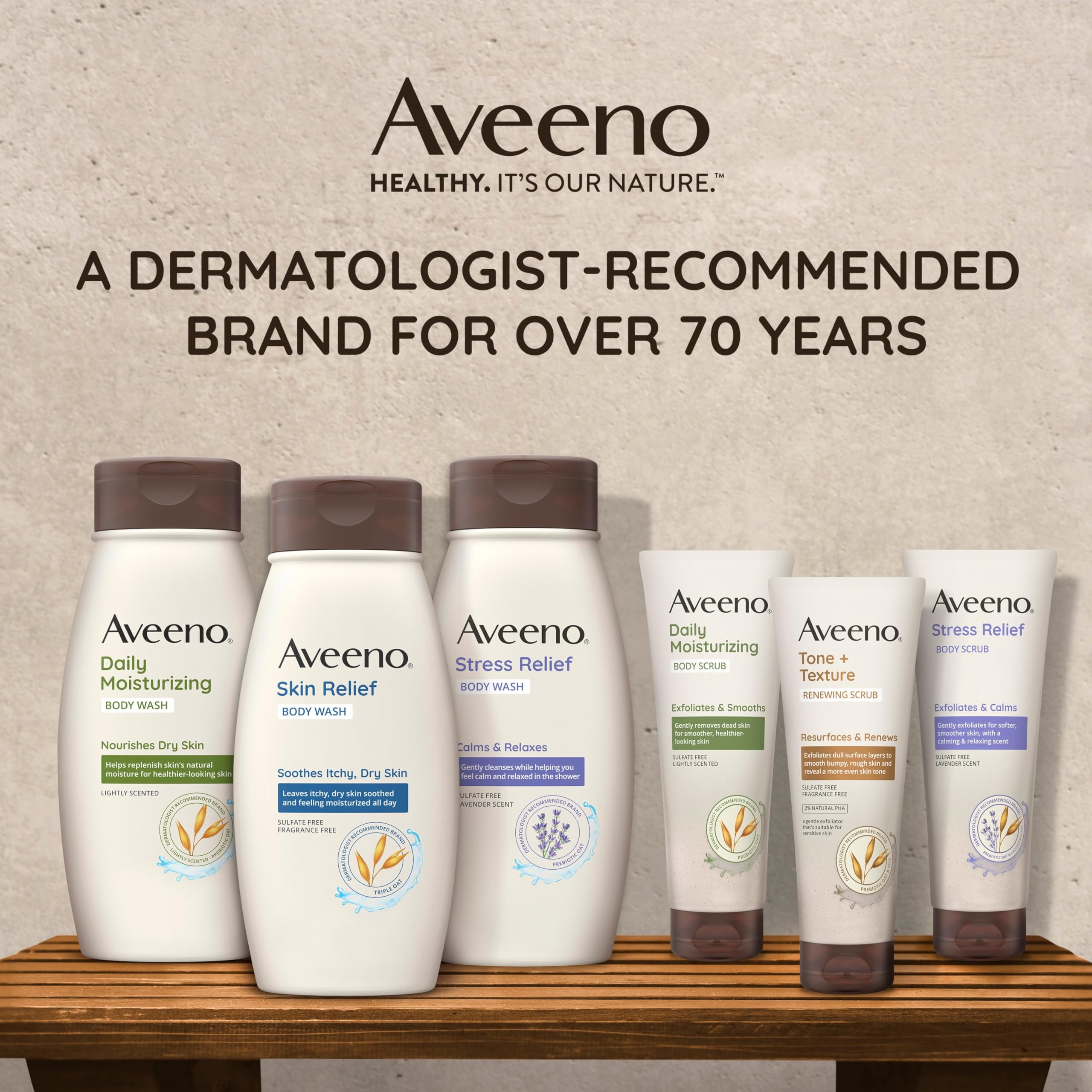 Fragancia ligera y fresca de Aveeno en la ducha