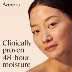 Aveeno fragrance-free skin care label indicating fragrance-free formula