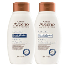 Aveeno Fresh Greens champú-clarificante: limpia suavemente y aporta cuerpo al cabello fino.