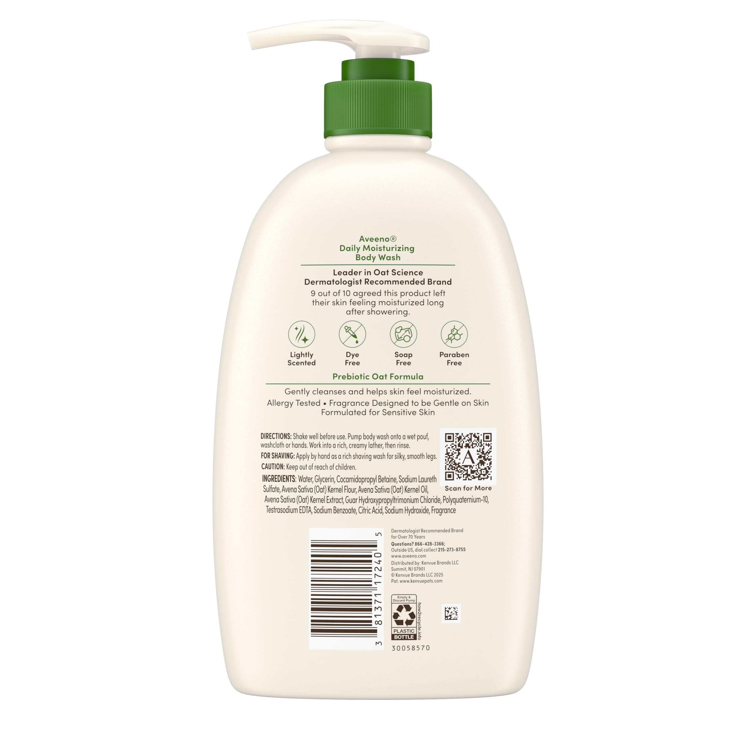 Aveeno: hidratación prolongada tras la ducha