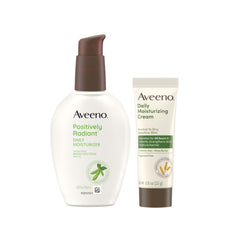 Aveeno hidratante facial diario con SPF 15 para tono más uniforme.